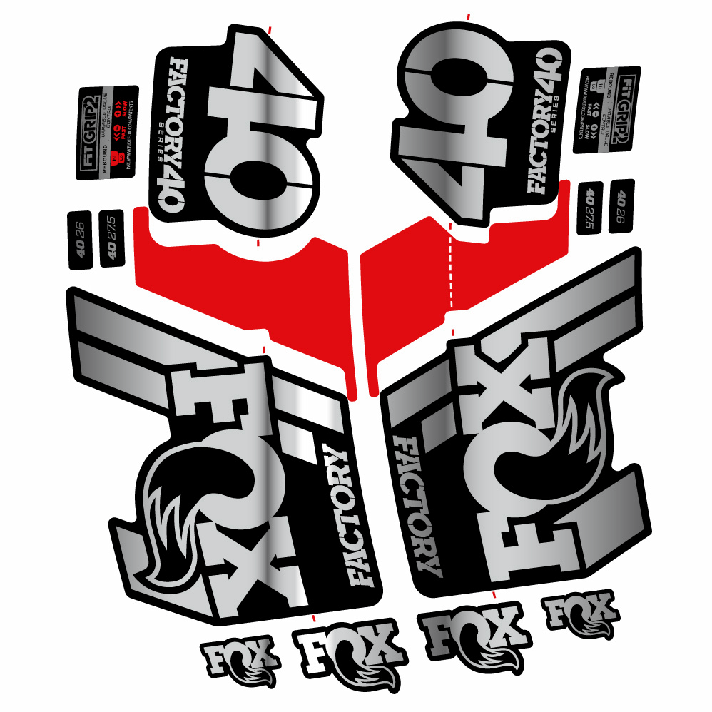 Autocollant Fox 40 Factory 2019, Fourche 29, Autocollant Vélo vinyle