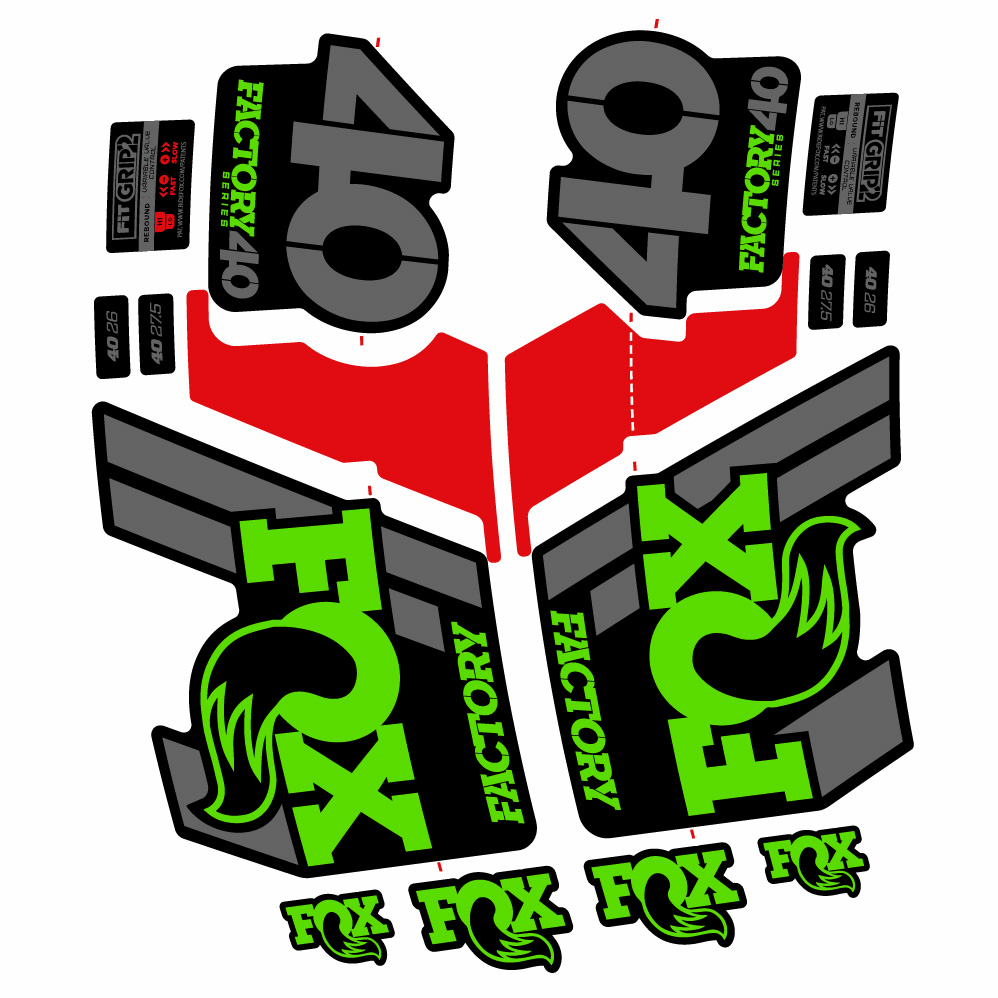 Autocollant Fox 40 Factory 2019, Fourche 29, Autocollant Vélo vinyle