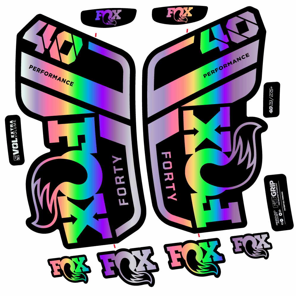 Autocollant Fox 40 Performance 2021, Fourche 29, Autocollant Vélo vinyle