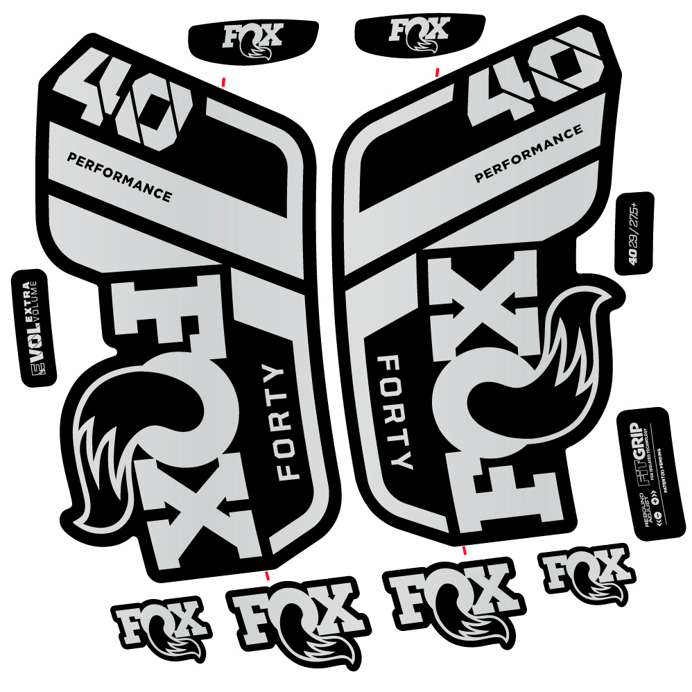 Autocollant Fox 40 Performance 2021, Fourche 29, Autocollant Vélo vinyle