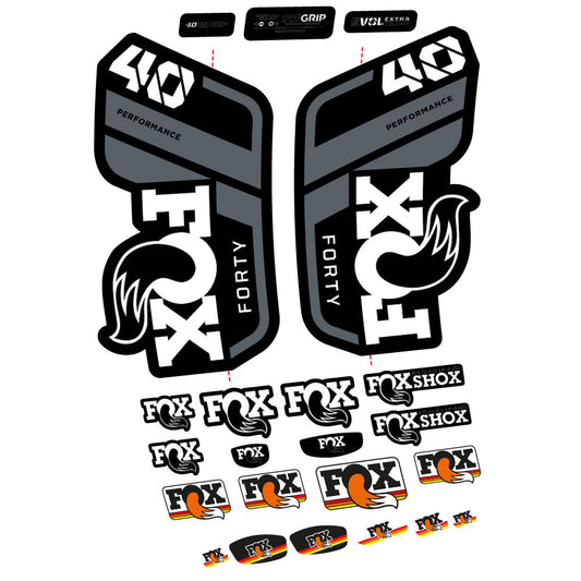 Autocollant Fox 40 Performance 2021, Fourche 29, Autocollant Vélo vinyle