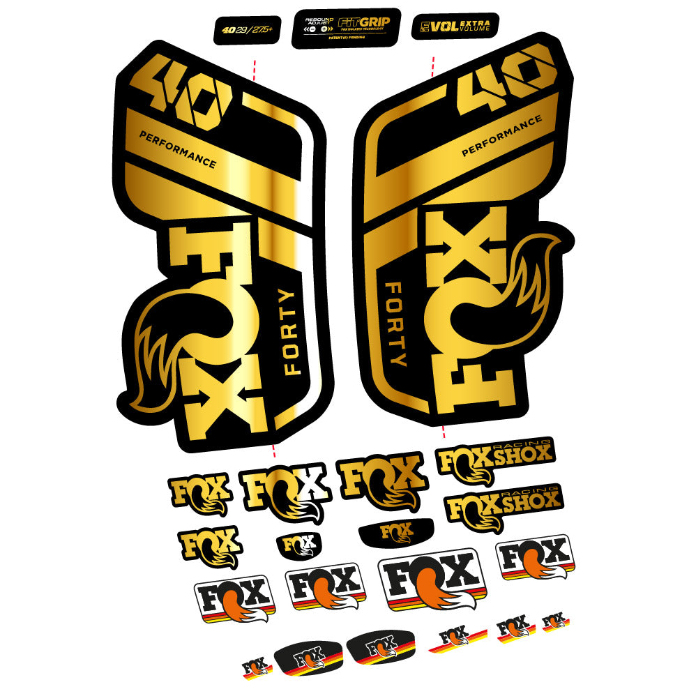 Autocollant Fox 40 Performance 2021, Fourche 29, Autocollant Vélo vinyle