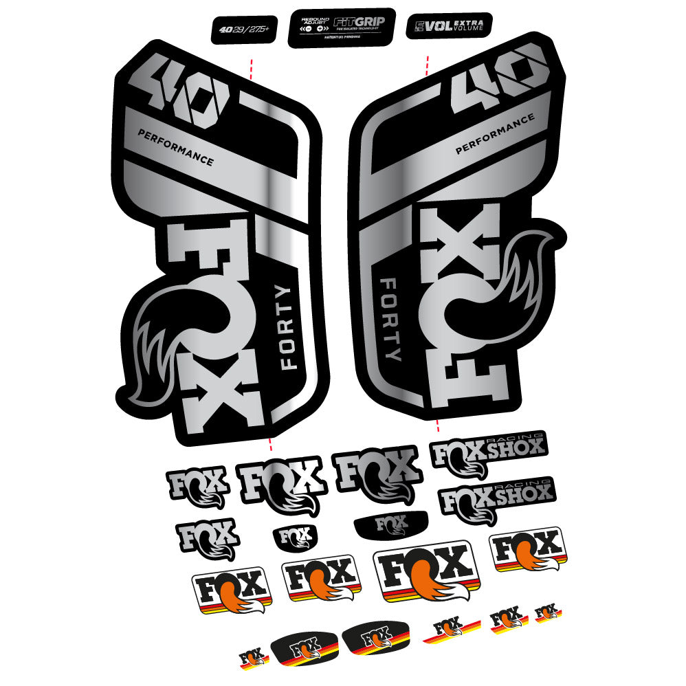 Autocollant Fox 40 Performance 2021, Fourche 29, Autocollant Vélo vinyle