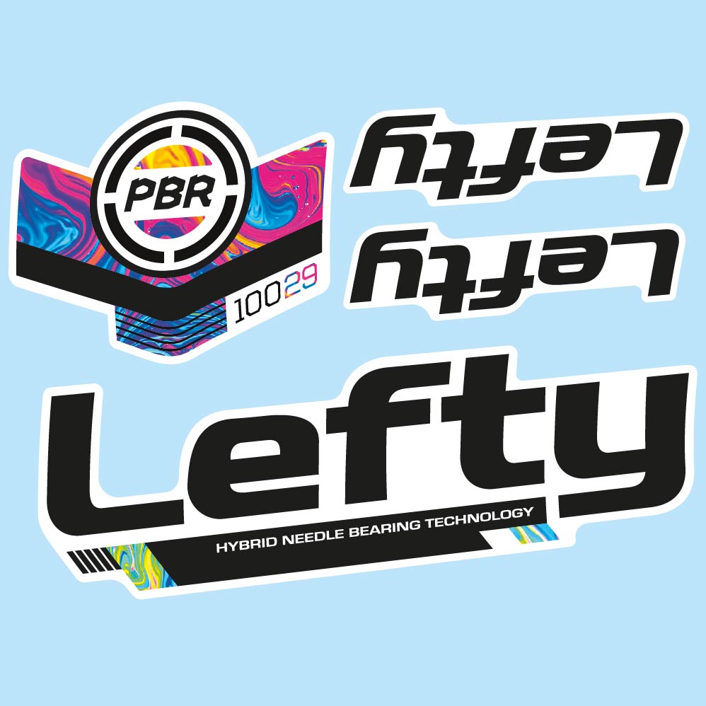Autocollant Cannondale Lefty PBR 100 29 2016, Fourche, Vélo vinyle sticker