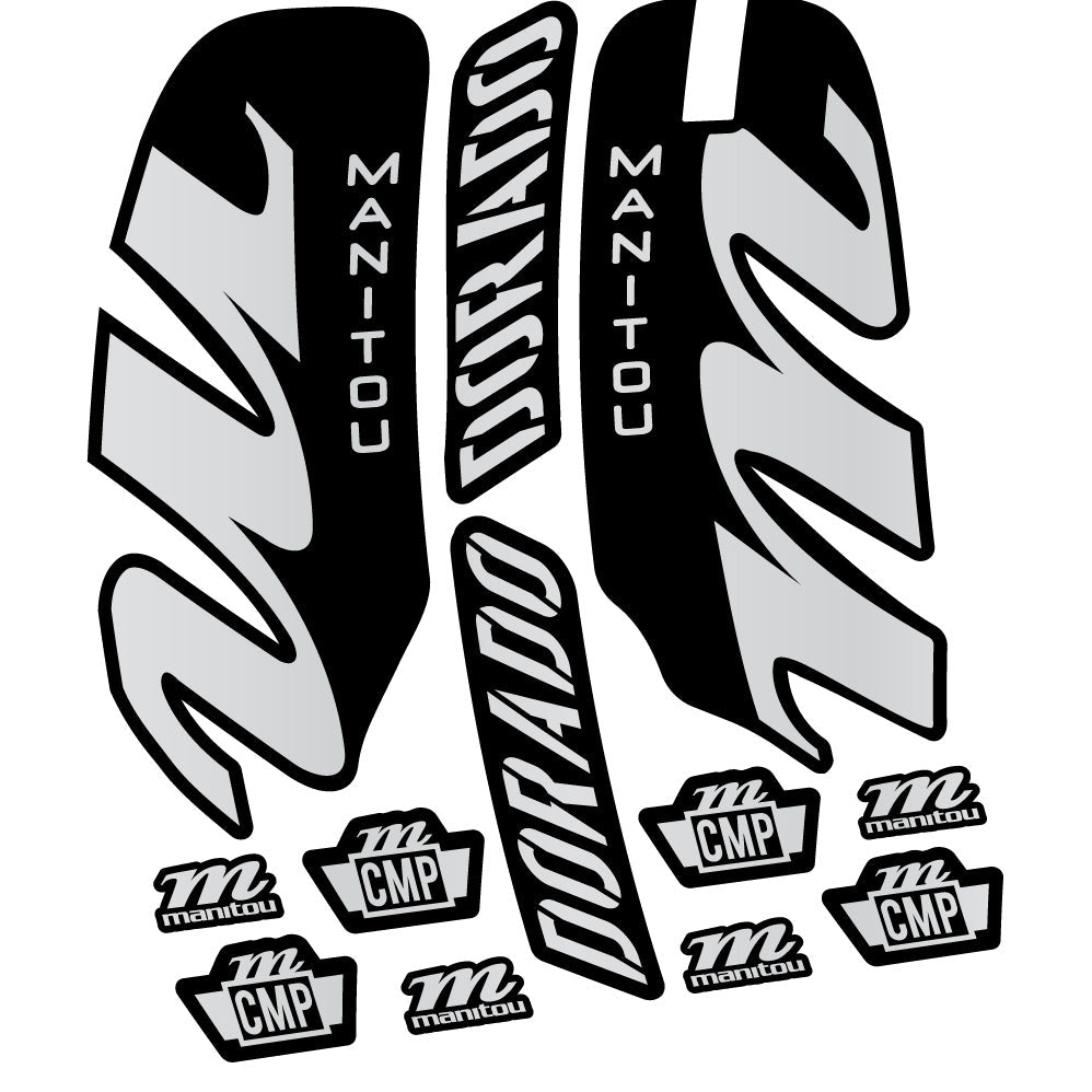 Autocollant Manitou Dorado Comp 2022, Vélo Fourche, Autocollant Vinyle