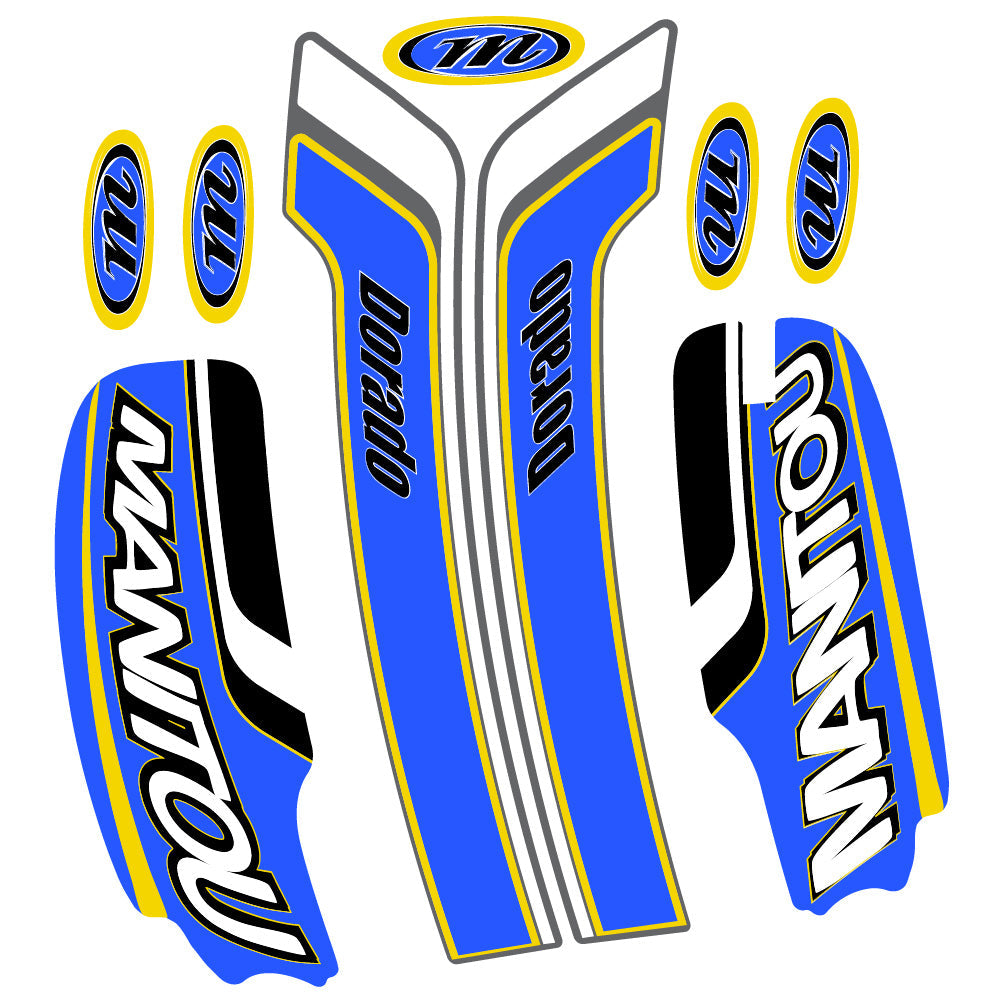 Autocollant Manitou Dorado Pro Expert Comp 2022, Fourche 29, Vélo vinyle sticker
