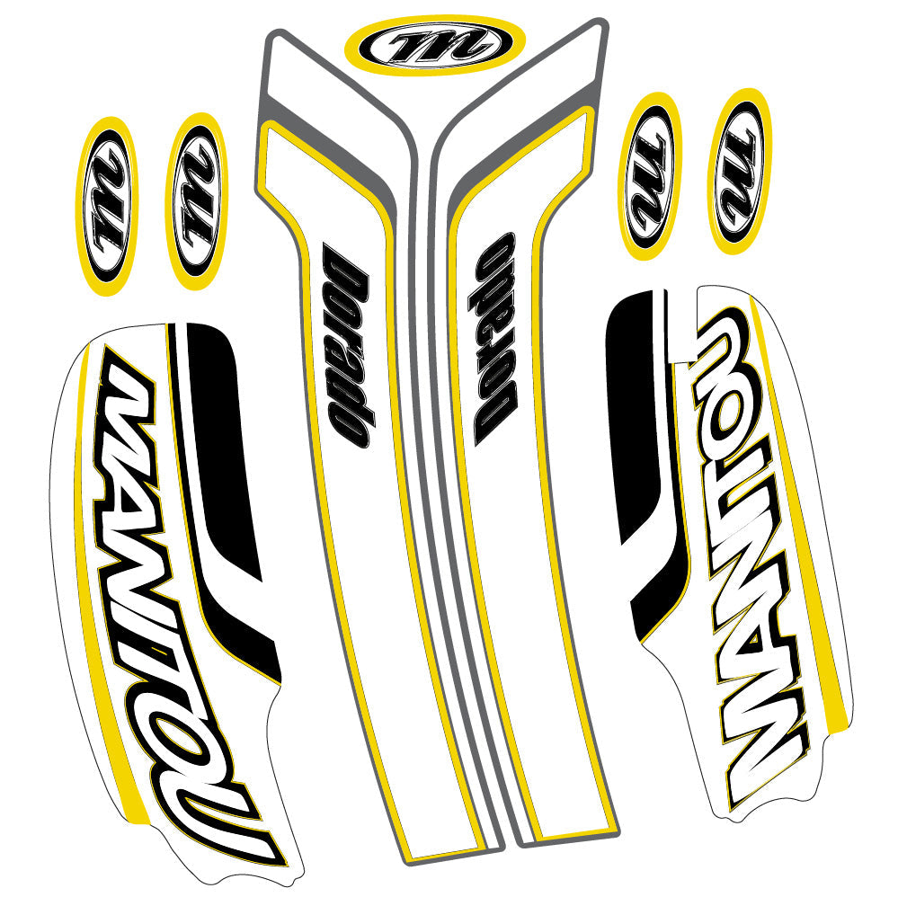 Autocollant Manitou Dorado Pro Expert Comp 2022, Fourche 29, Vélo vinyle sticker