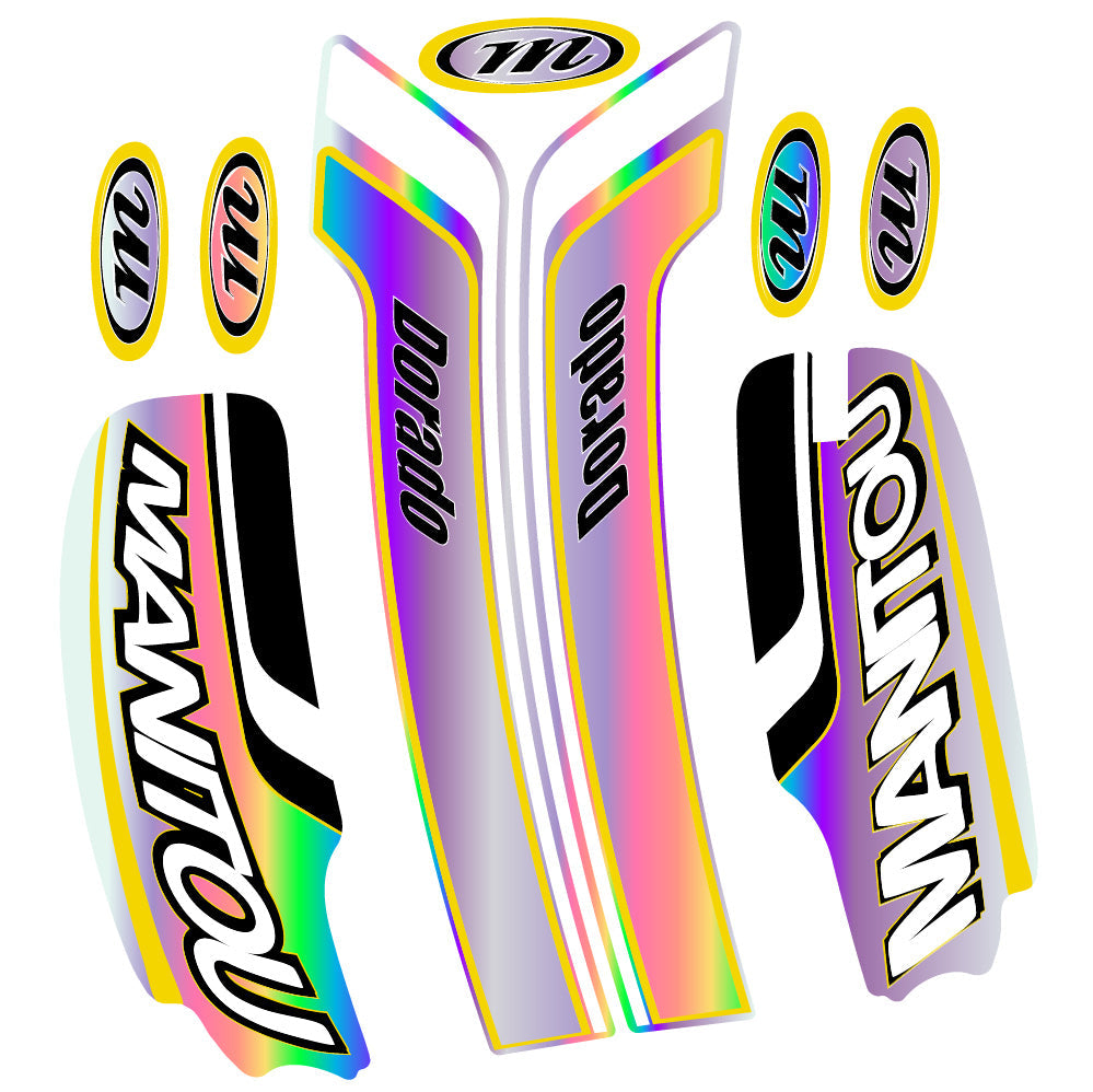 Autocollant Manitou Dorado Pro Expert Comp 2022, Fourche 29, Vélo vinyle sticker