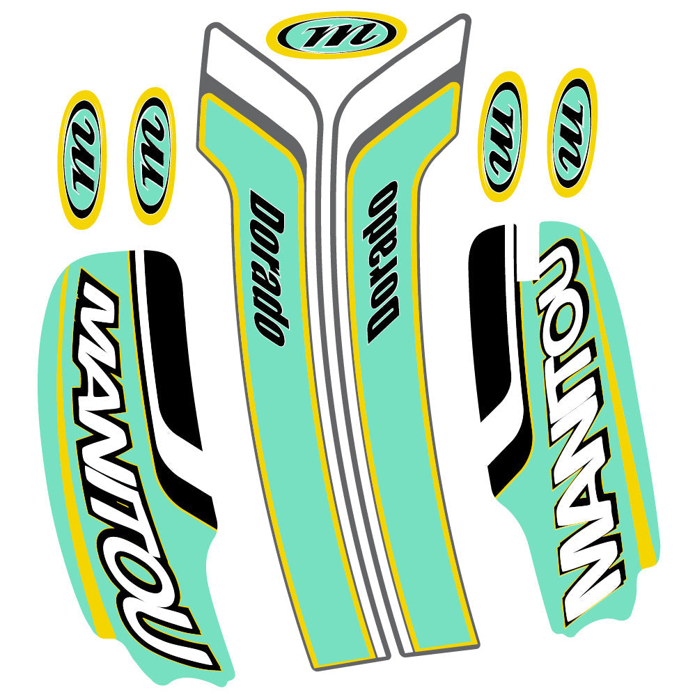 Autocollant Manitou Dorado Pro Expert Comp 2022, Fourche 29, Vélo vinyle sticker
