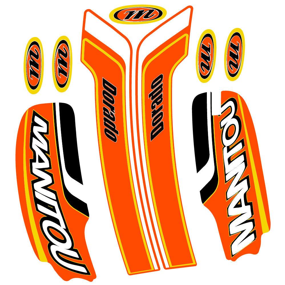 Autocollant Manitou Dorado Pro Expert Comp 2022, Fourche 29, Vélo vinyle sticker