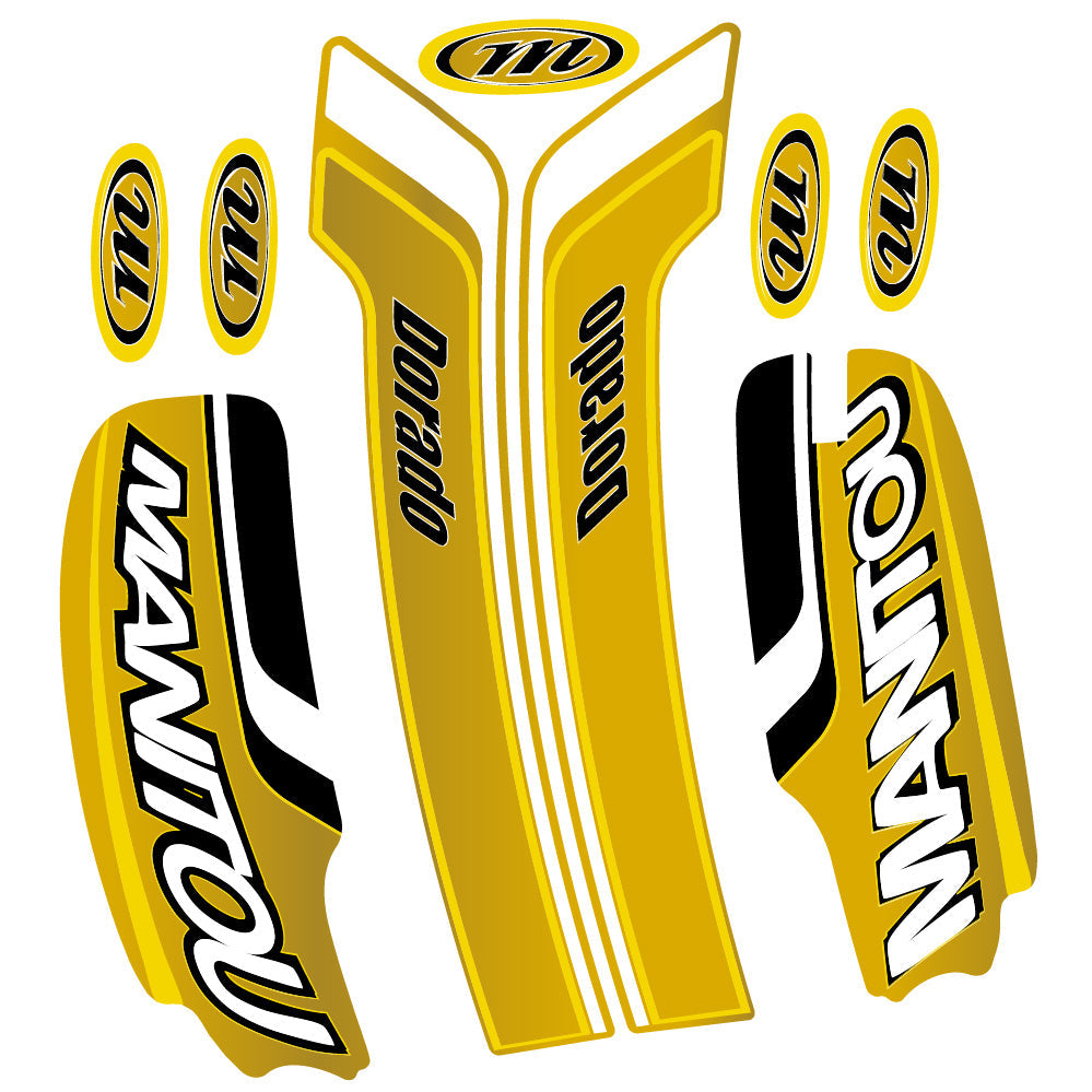 Autocollant Manitou Dorado Pro Expert Comp 2022, Fourche 29, Vélo vinyle sticker