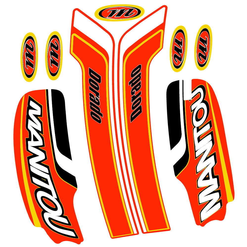 Autocollant Manitou Dorado Pro Expert Comp 2022, Fourche 29, Vélo vinyle sticker