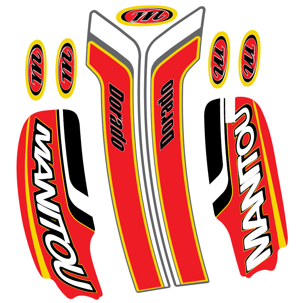 Autocollant Manitou Dorado Pro Expert Comp 2022, Fourche 29, Vélo vinyle sticker