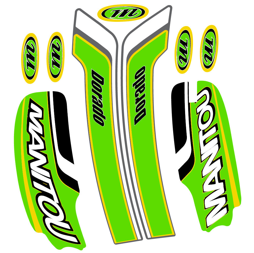 Autocollant Manitou Dorado Pro Expert Comp 2022, Fourche 29, Vélo vinyle sticker