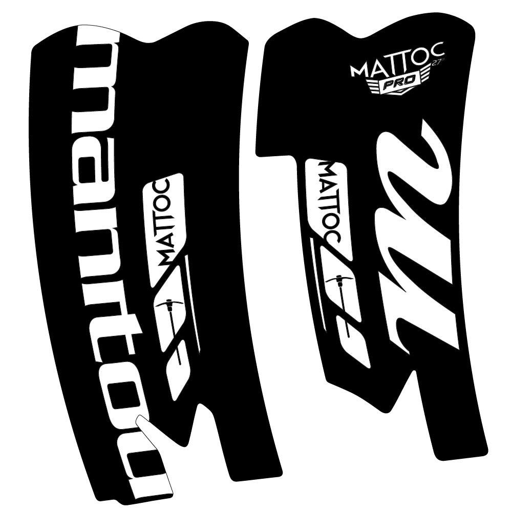 Autocollant Manitou Mattoc Pro SSP 2015, Fourche 29, Autocollant Vélo vinyle