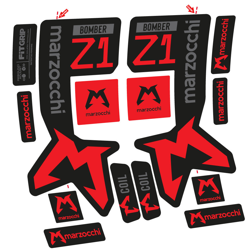 Autocollant Marzocchi Bomber Z1 Mod. 2, Fourche 29, autocollant Vélo vinyle