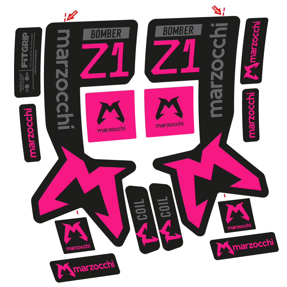 Autocollant Marzocchi Bomber Z1 Mod. 2, Fourche 29, autocollant Vélo vinyle