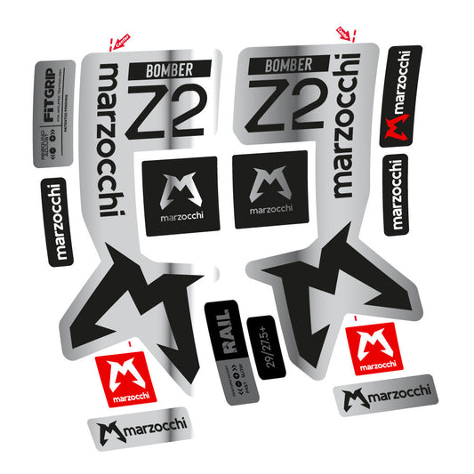 Autocollant Marzocchi Bomber Z2, Fourche 29, Autocollant Vélo vinyle