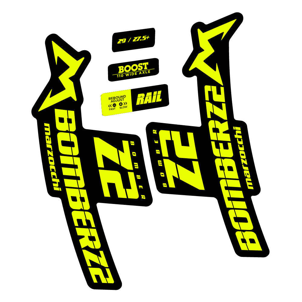 Autocollant Marzocchi Bomber Z2 29 2021-2022, Fourche 29, Autocollant Vélo vinyle