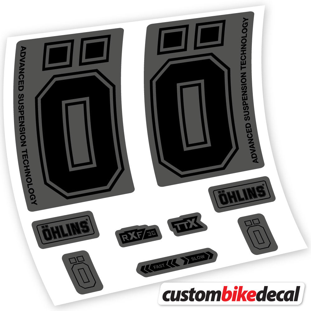 Autocollant, Ohlins RXF36 M2 2019, Vélo Fourche, vinyle autocollant
