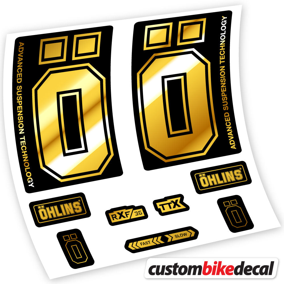 Autocollant, Ohlins RXF36 M2 2019, Vélo Fourche, vinyle autocollant