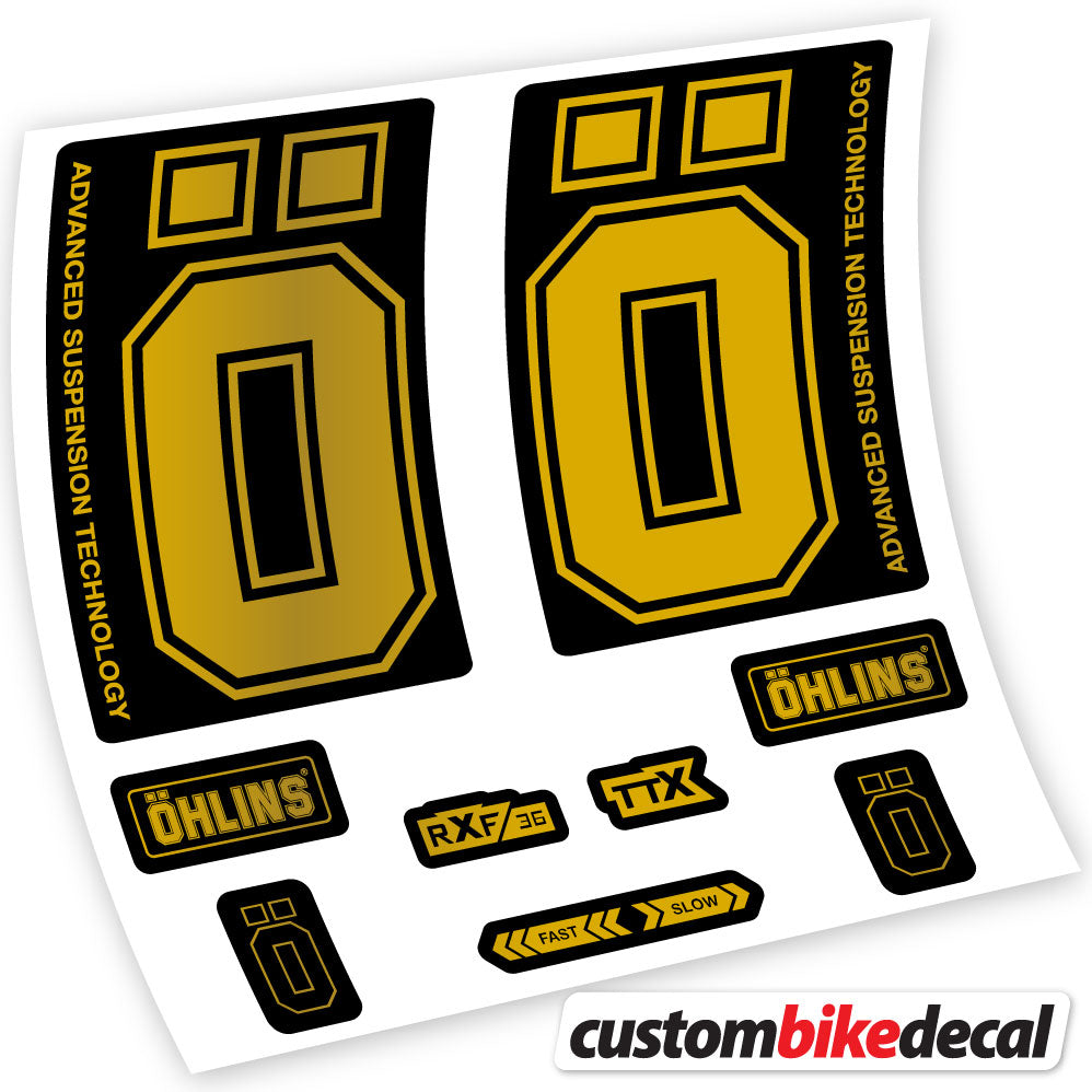 Autocollant, Ohlins RXF36 M2 2019, Vélo Fourche, vinyle autocollant
