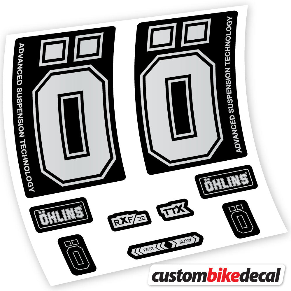Autocollant, Ohlins RXF36 M2 2019, Vélo Fourche, vinyle autocollant