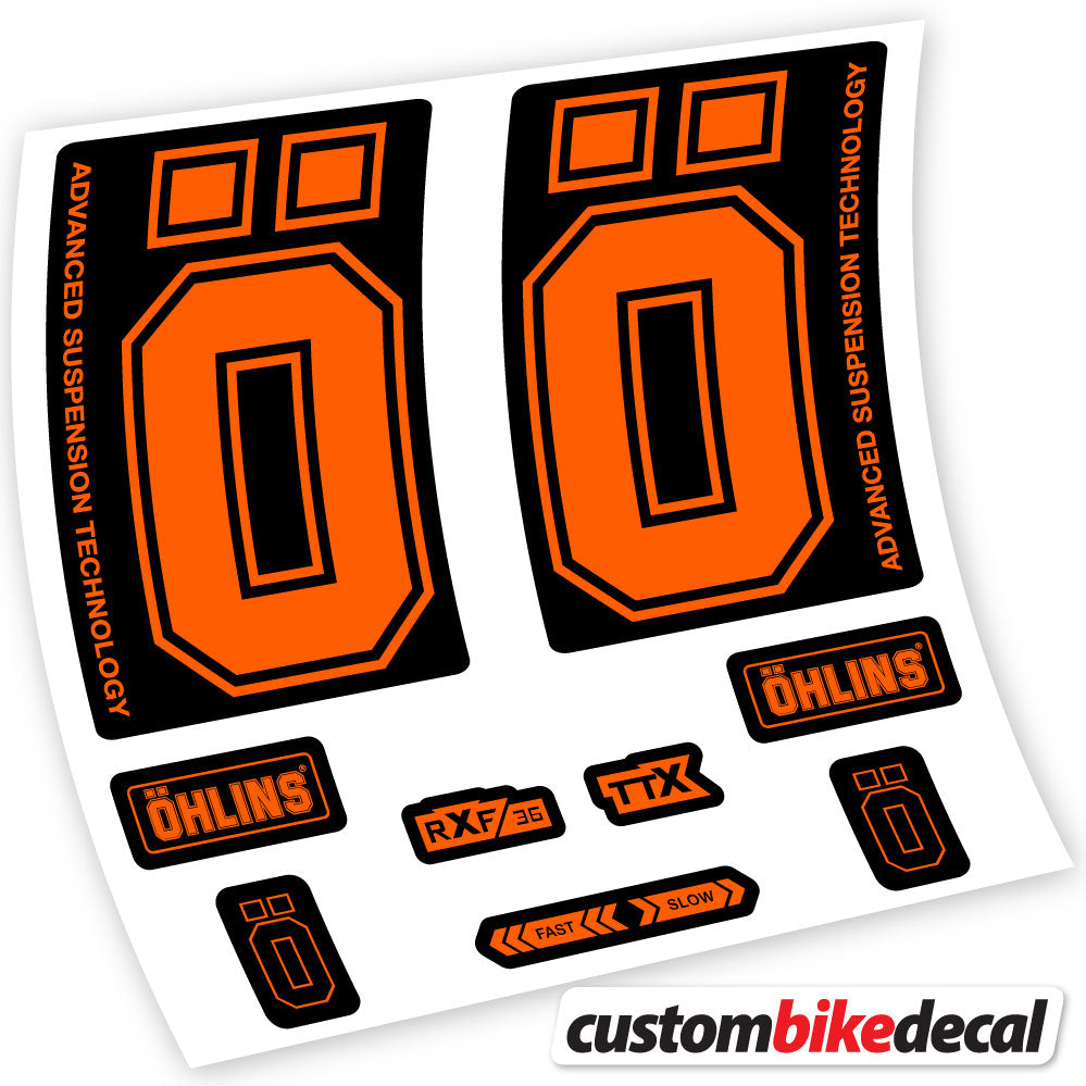 Autocollant, Ohlins RXF36 M2 2019, Vélo Fourche, vinyle autocollant