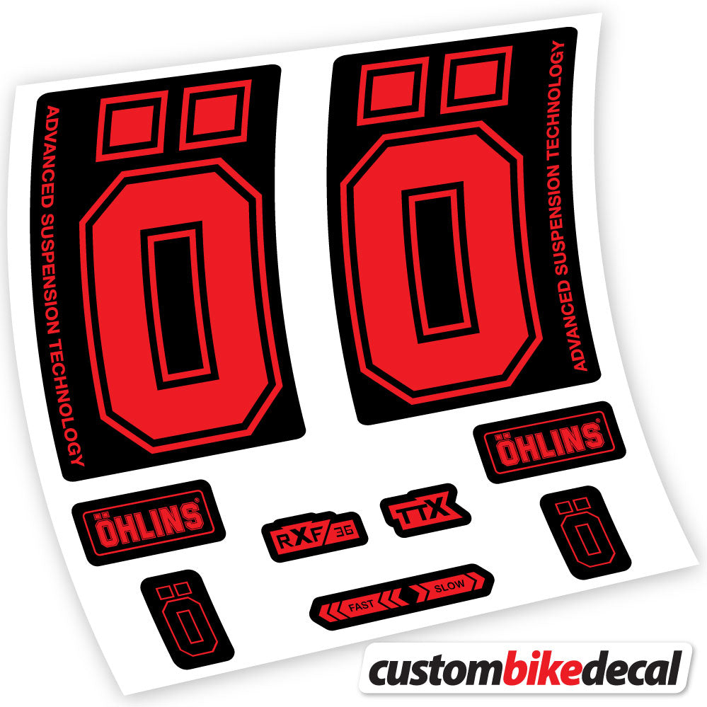 Autocollant, Ohlins RXF36 M2 2019, Vélo Fourche, vinyle autocollant