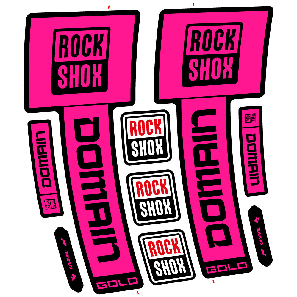 Autocollant RockShox Domain Gold 2025 Ver. 1, Fourche 29, autocollant Vélo vinyle