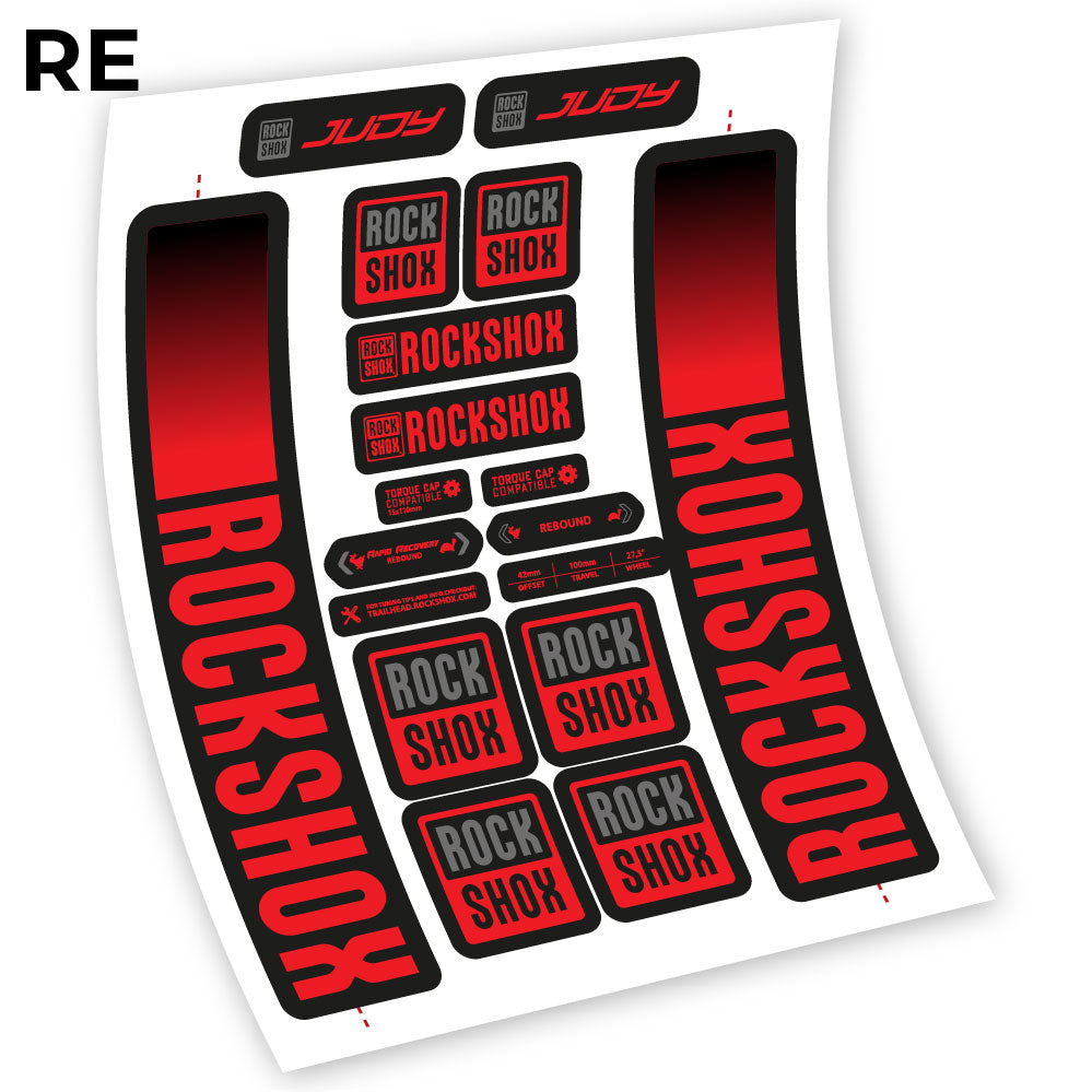 Autocollant Rock Shox Judy 2021, Autocollant Vélo Fourche 29 Vinyle
