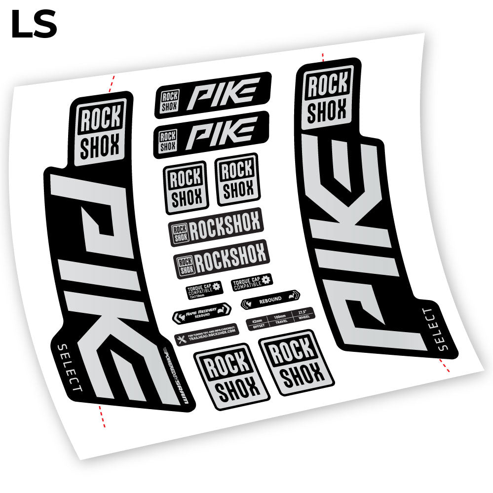 Autocollant Rock Shox Pike Select 2021, Vélo Fourche, autocollant vinyle