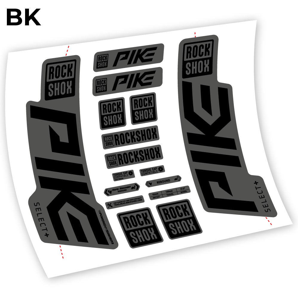 Autocollant Rock Shox Pike Select Plus 2021, autocollant vinyle Vélo Fourche