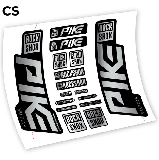 Autocollant Rock Shox Pike Select Plus 2021, autocollant vinyle Vélo Fourche