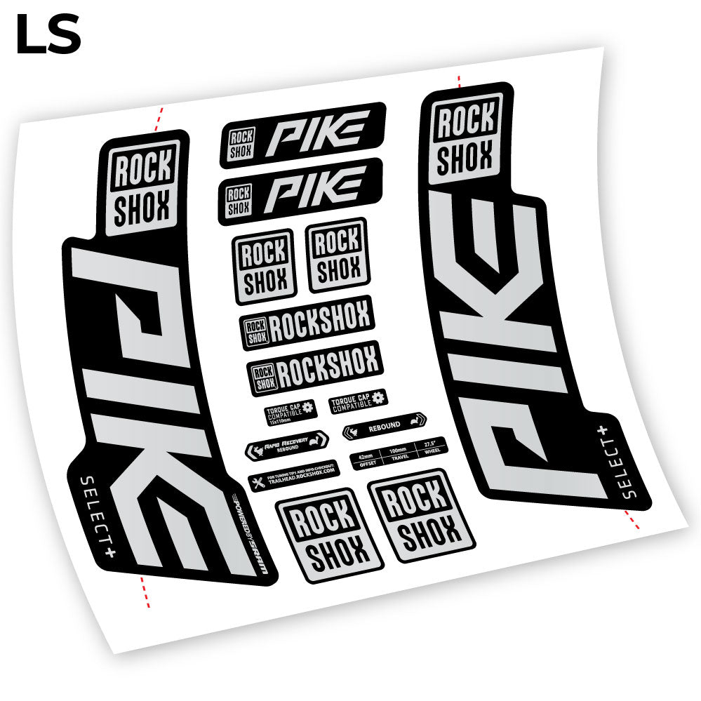Autocollant Rock Shox Pike Select Plus 2021, autocollant vinyle Vélo Fourche