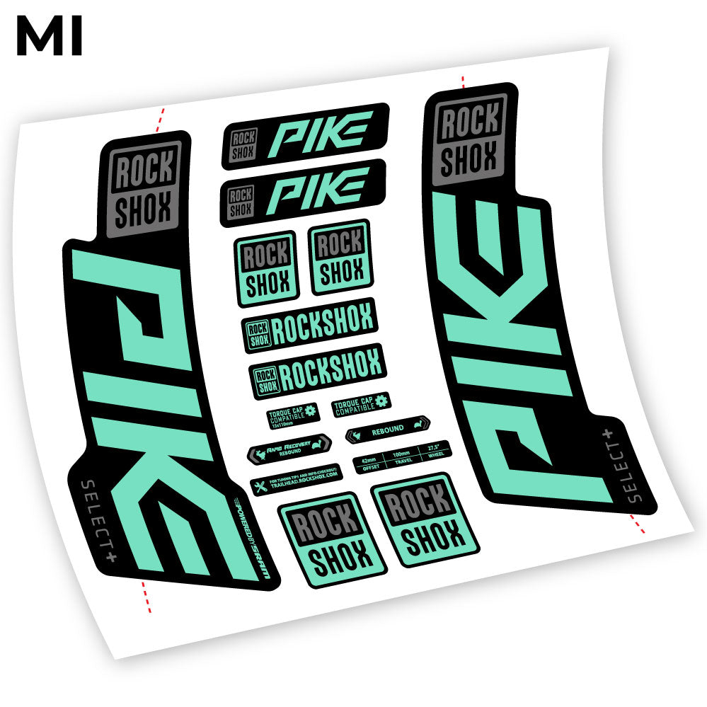 Autocollant Rock Shox Pike Select Plus 2021, autocollant vinyle Vélo Fourche