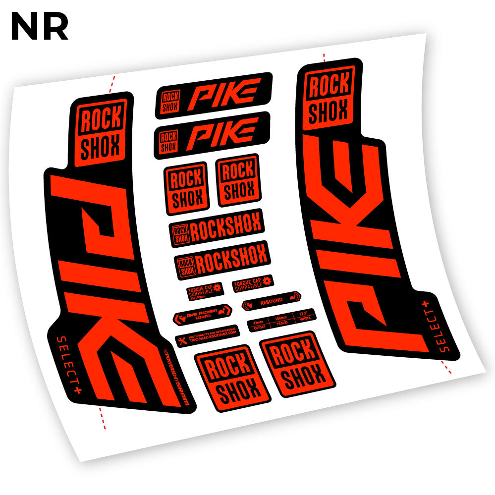 Autocollant Rock Shox Pike Select Plus 2021, autocollant vinyle Vélo Fourche