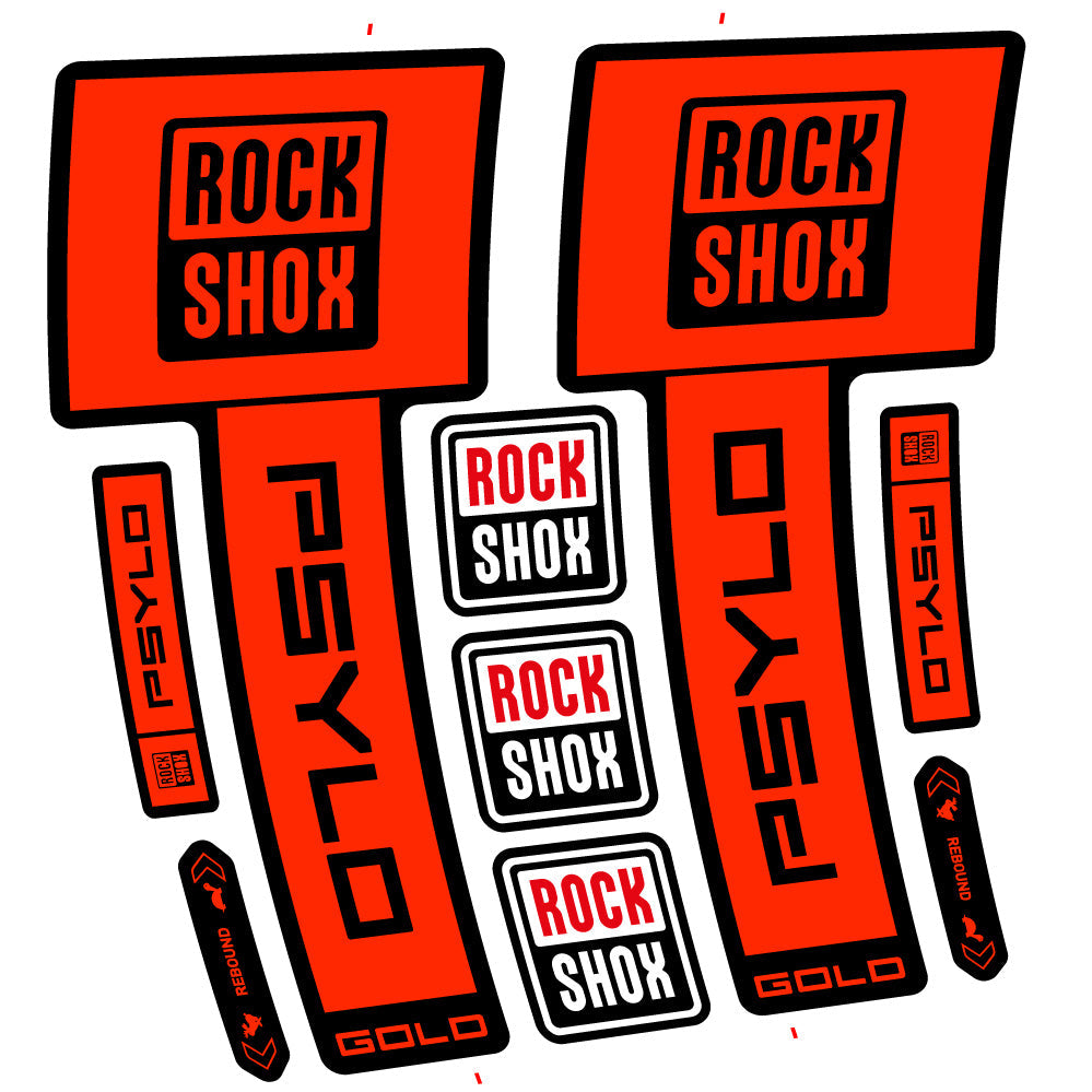 Autocollant RockShox Psylo Gold 2025, Fourche 29, Autocollant vélo vinyle