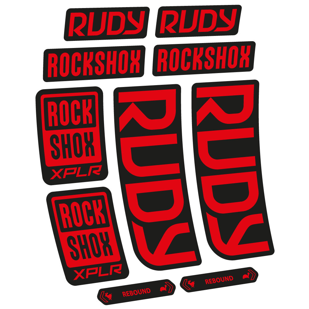 Autocollant RockShox Rudy 2023 Vélo Fourche vinyle autocollant