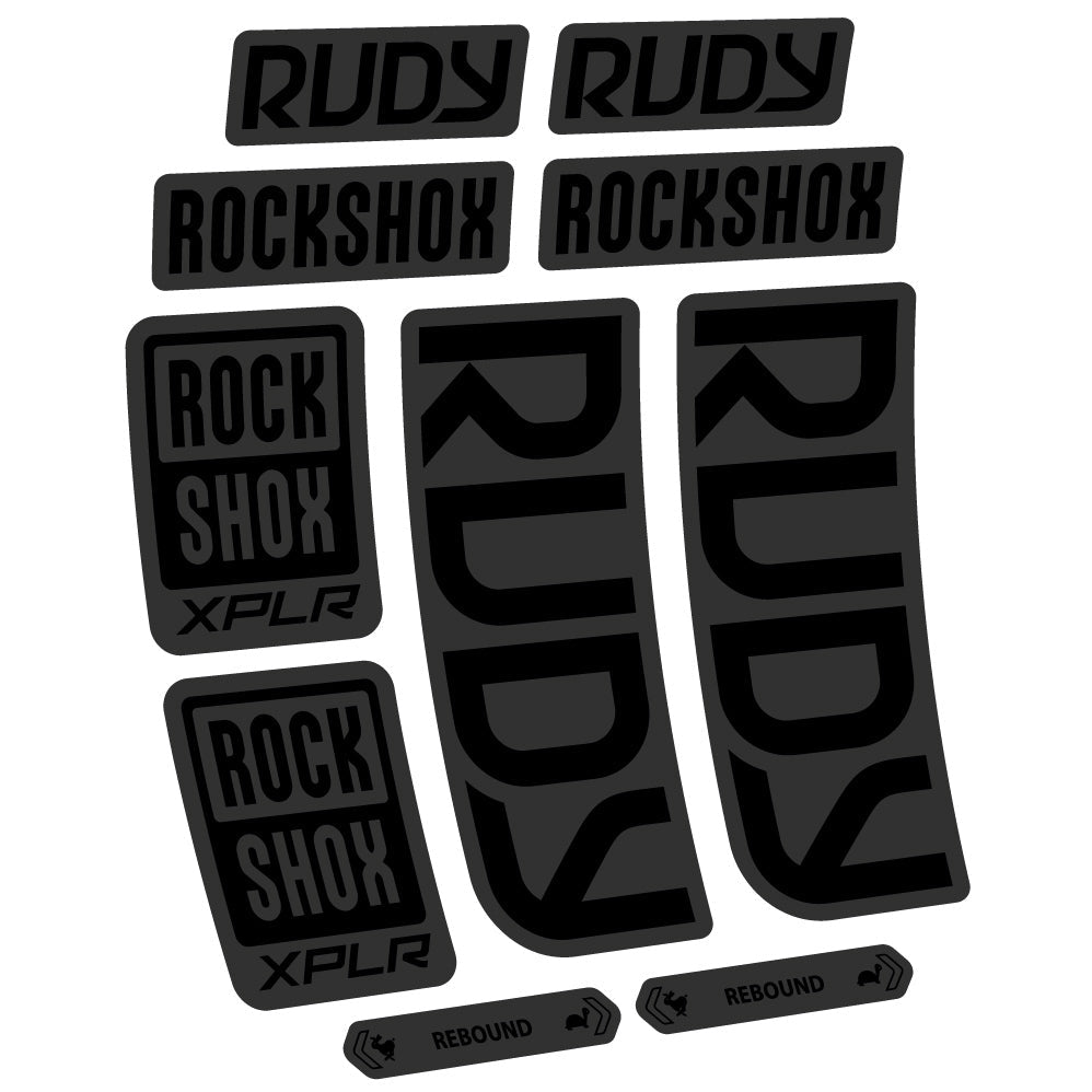 Autocollant RockShox Rudy 2023 Vélo Fourche vinyle autocollant