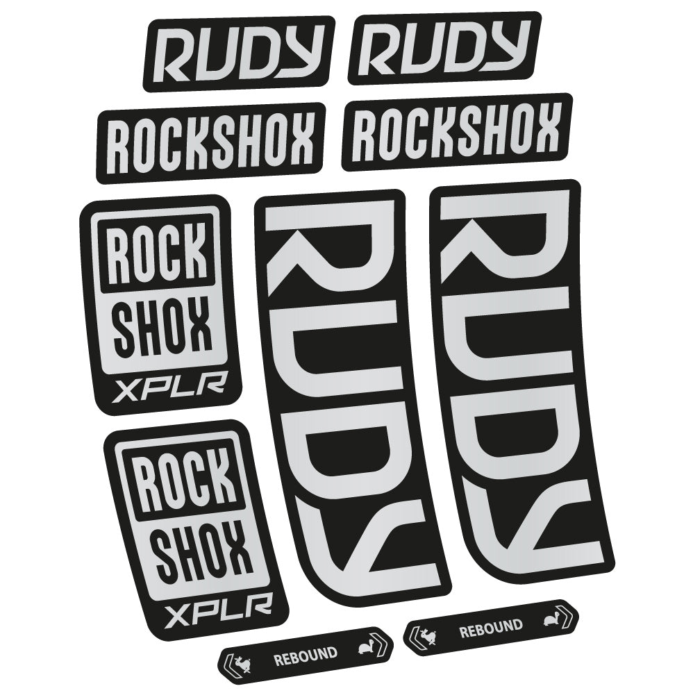 Autocollant RockShox Rudy 2023 Vélo Fourche vinyle autocollant