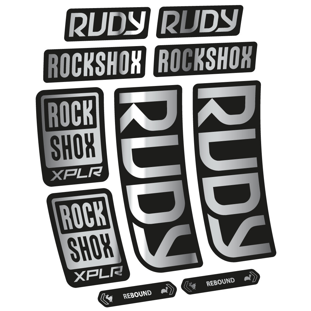 Autocollant RockShox Rudy 2023 Vélo Fourche vinyle autocollant