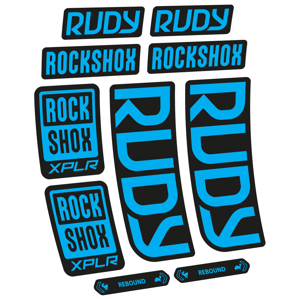 Autocollant RockShox Rudy 2023 Vélo Fourche vinyle autocollant
