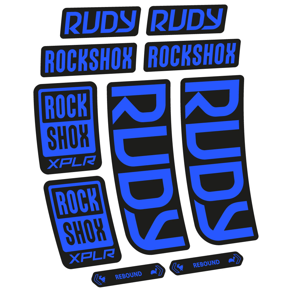 Autocollant RockShox Rudy 2023 Vélo Fourche vinyle autocollant