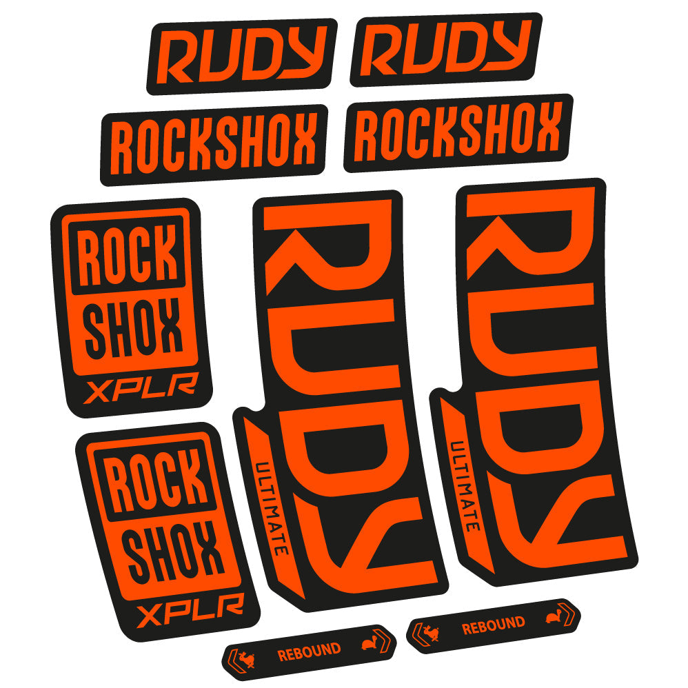 Autocollant RockShox Rudy Ultimate 2023 Vélo Fourche vinyle autocollant