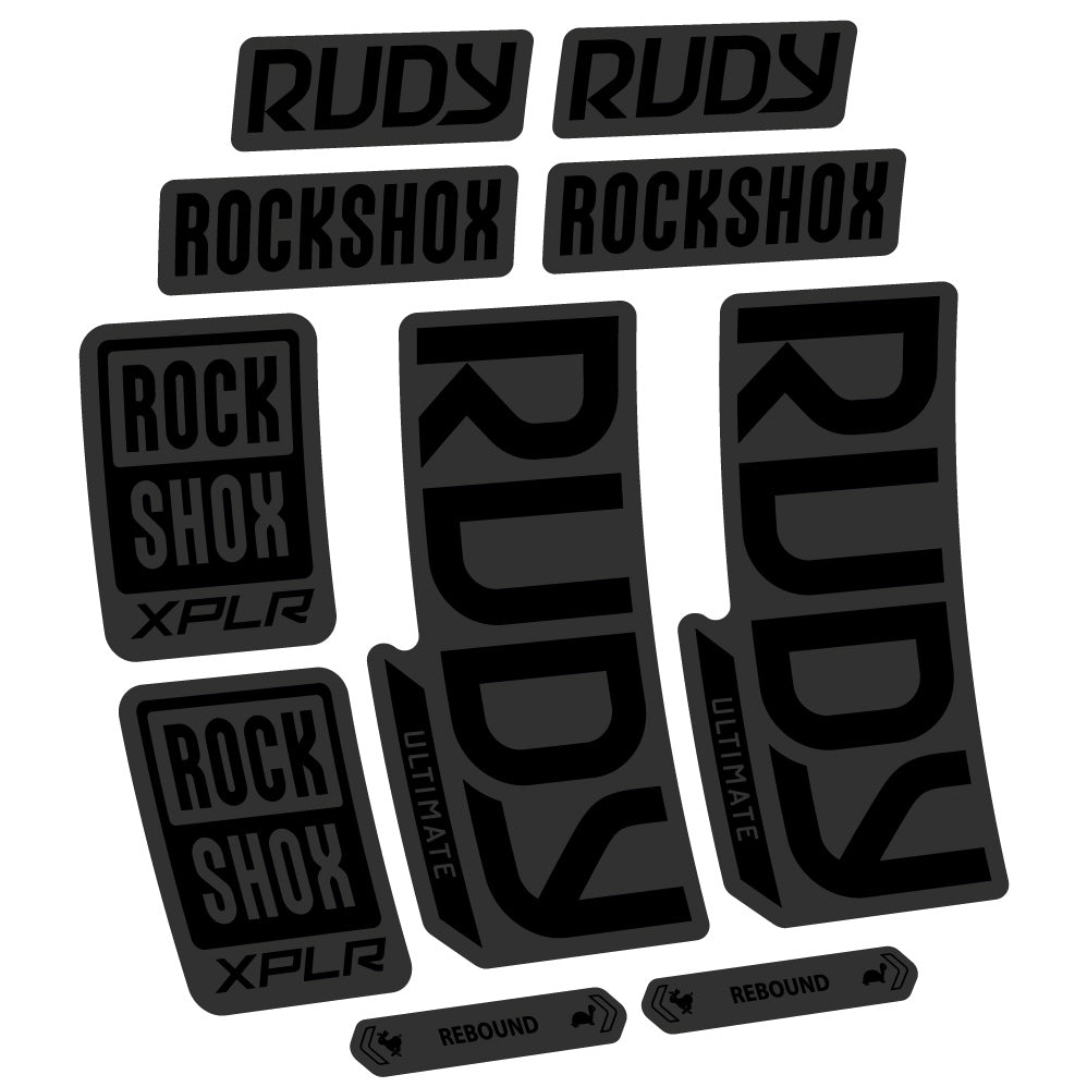 Autocollant RockShox Rudy Ultimate 2023 Vélo Fourche vinyle autocollant