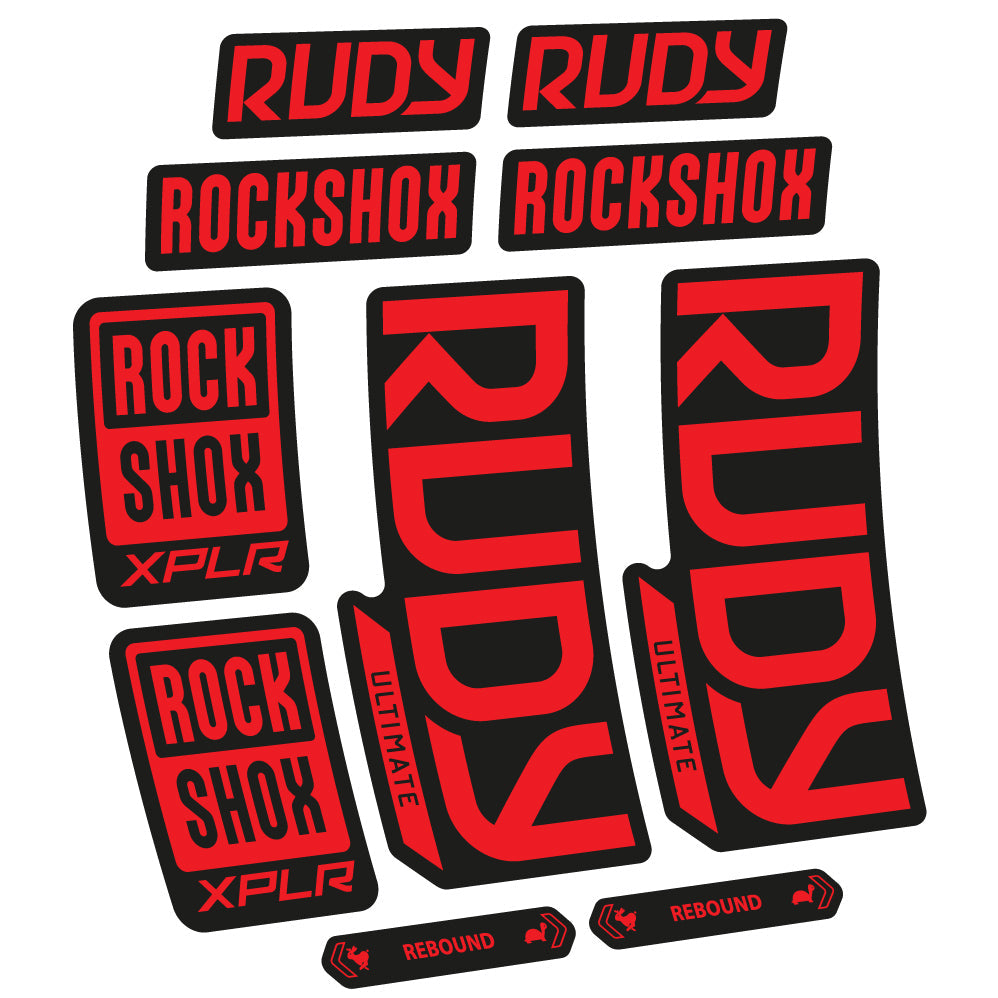 Autocollant RockShox Rudy Ultimate 2023 Vélo Fourche vinyle autocollant