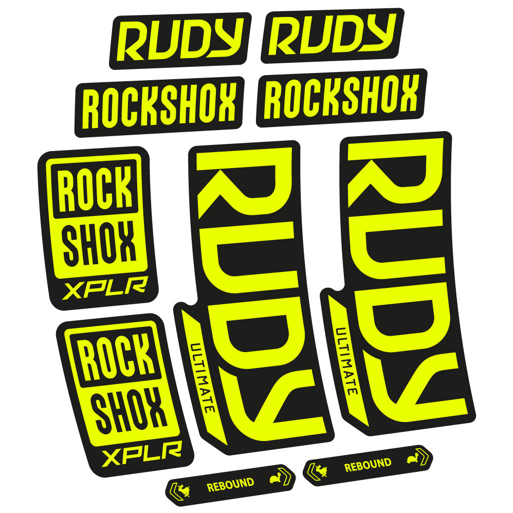 Autocollant RockShox Rudy Ultimate 2023 Vélo Fourche vinyle autocollant