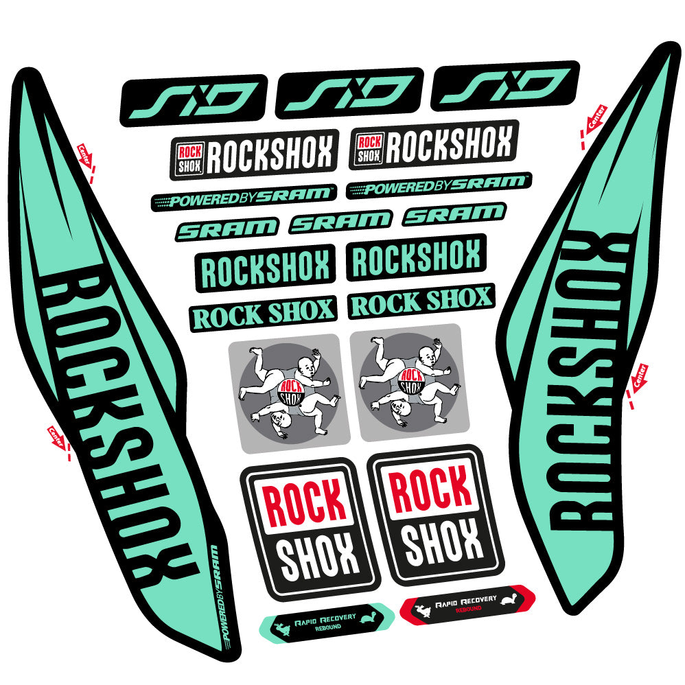 Autocollant Rock Shox Sid 2017, Fourche 29, Autocollant Vélo vinyle