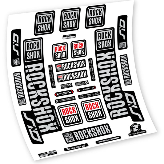 Autocollant Rock Shox Sid 2018 - 2019, Vélo Fourche, autocollant vinyle